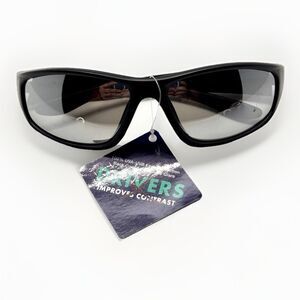 Drivers NS0422 Fast Lane Sunglasses Black Wrap UV Protection New w/ Tag